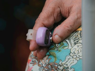 Close up of a person hands in prayer